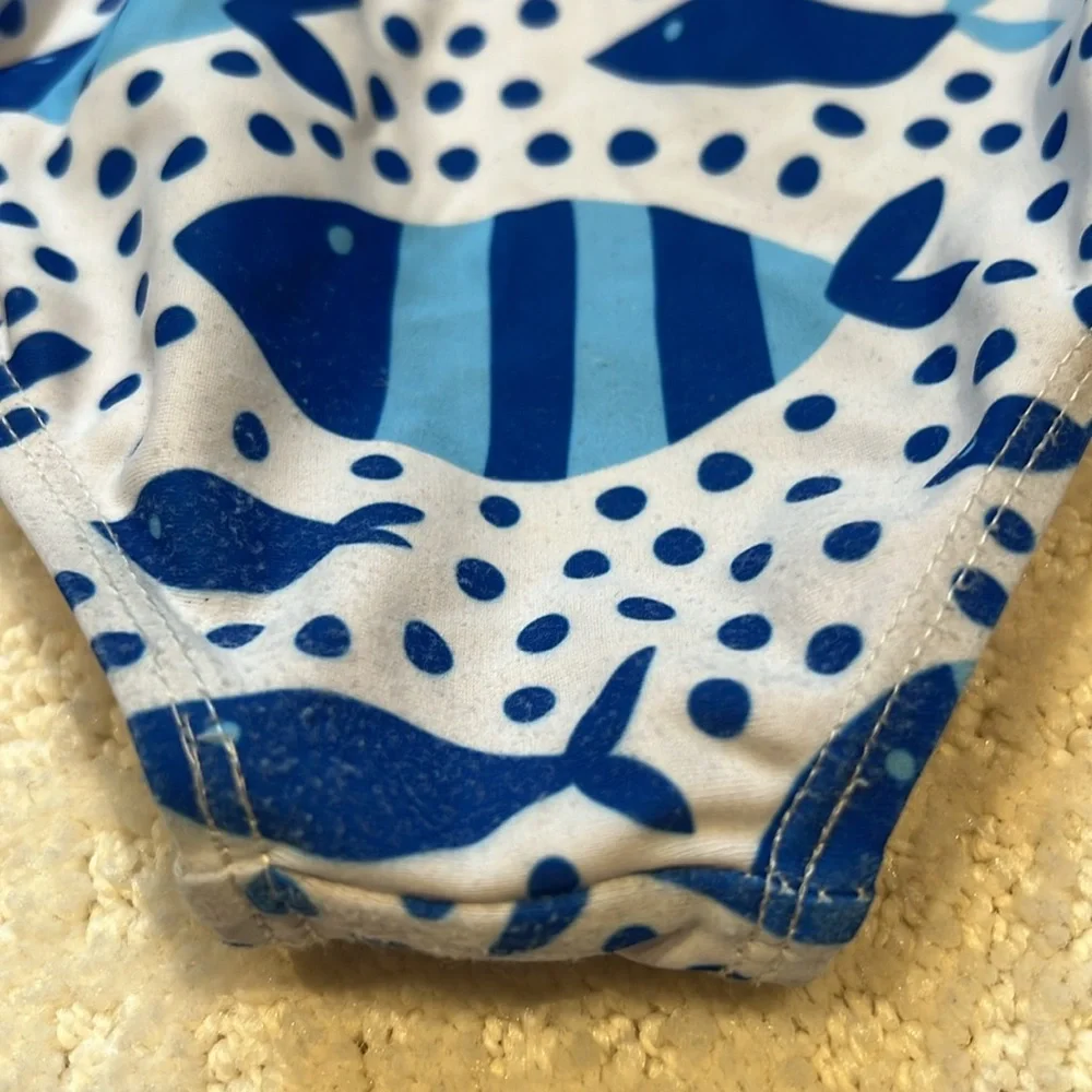 Millie loves Lilly blue and white one piece toddler girl 3t one piece swim - Picture 3 of 4